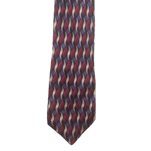 Ziggurat silk necktie - Picture 4 of 4